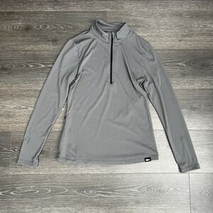 GORUCK‎ Womens Gray Tough 1/2 Half Zip Mock Neck Pullover  Medium USA Gorpcore